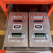 J Radioshuttle Batteries In Charging Station