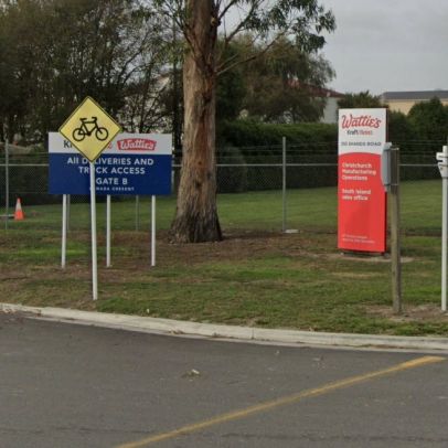 Outside Photo Of Watties Hornby Road Signage